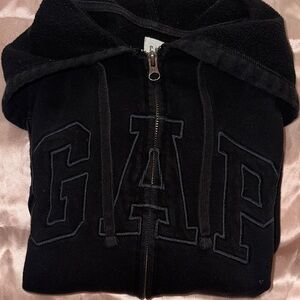 GAP Black Zip Up Hoodie